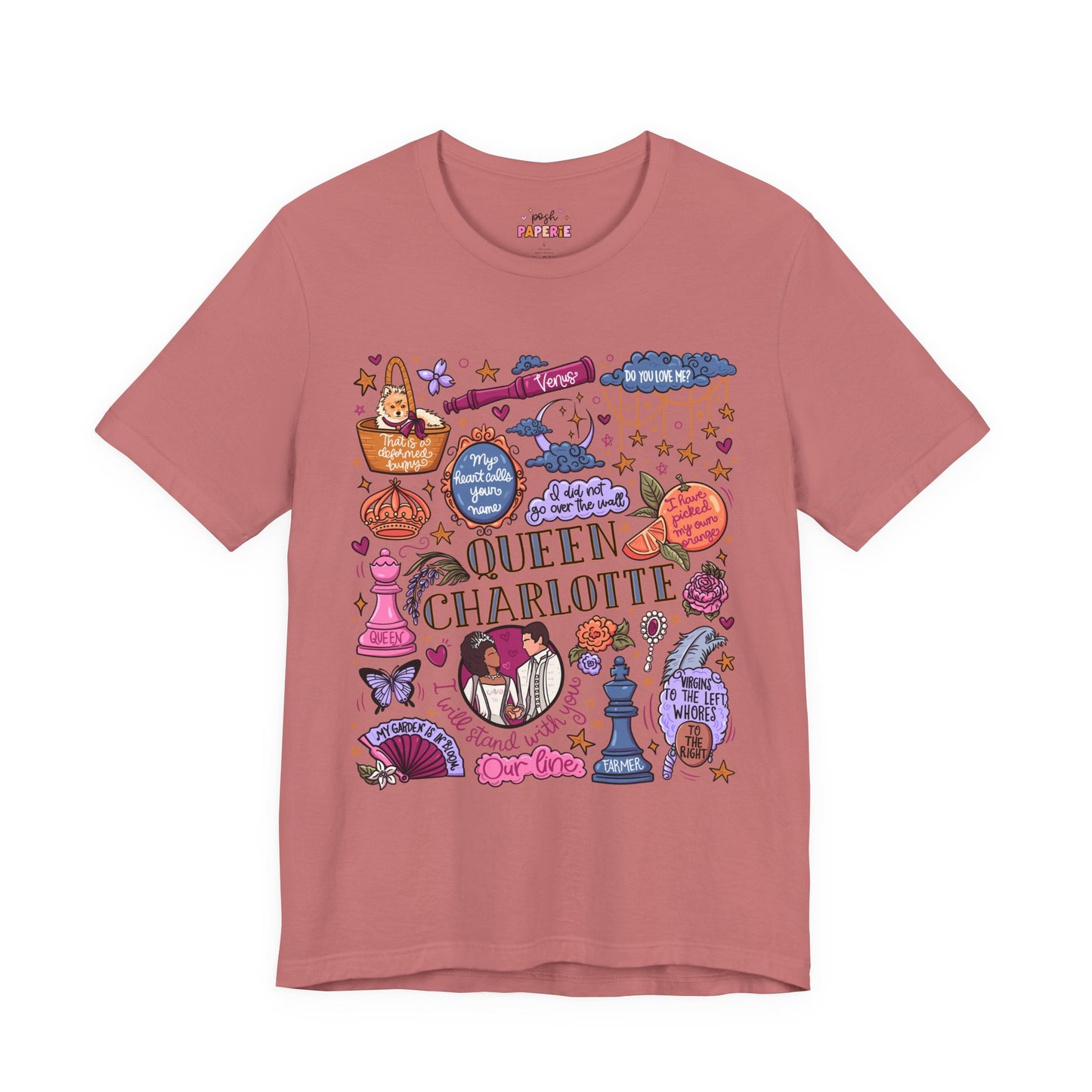 Queen Charlotte T-Shirt | Graphic Tee | Bookish Merch |
