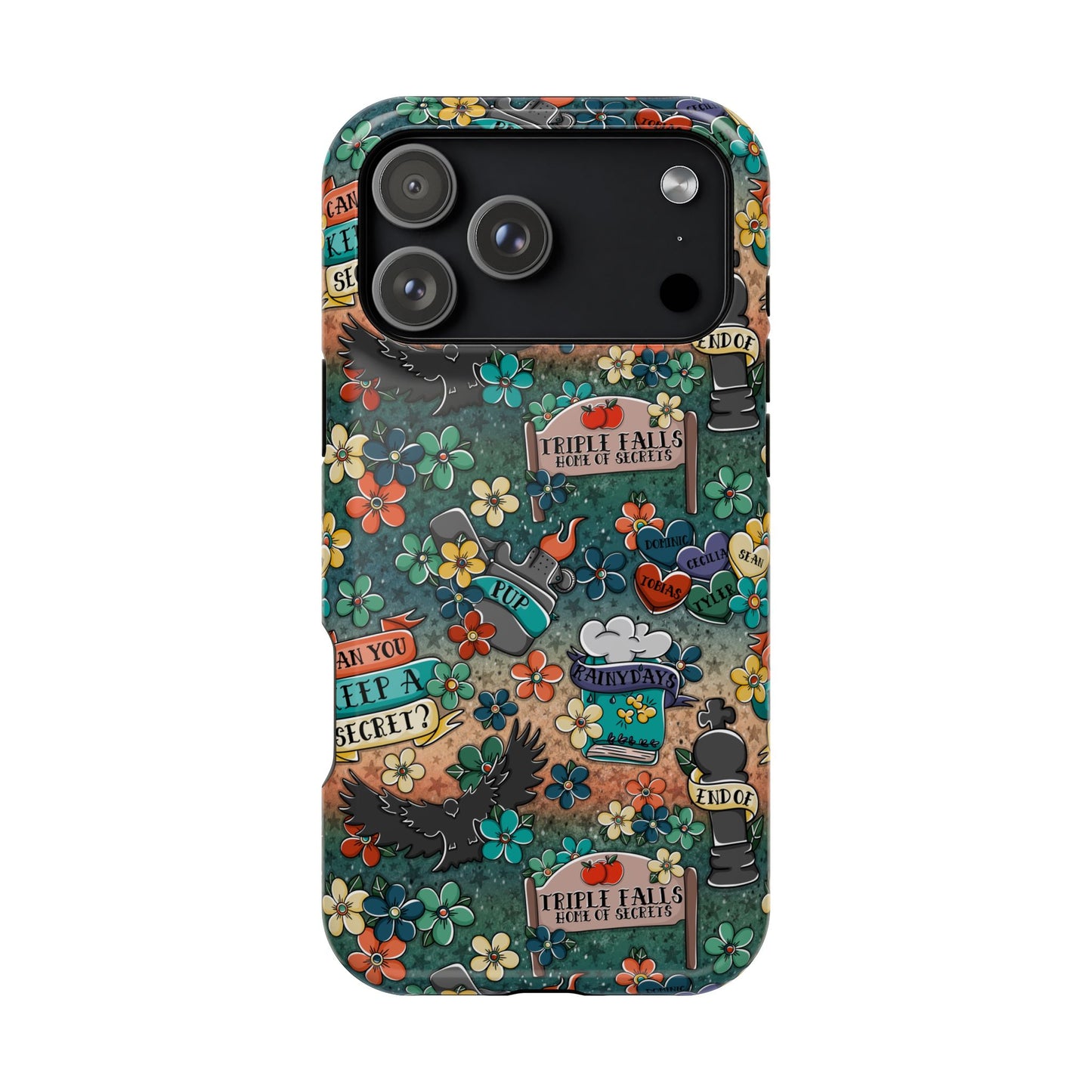 Triple Falls MagSafe Tough Phone Case | Shockproof | iPhone Case | Bookish Phone Case |