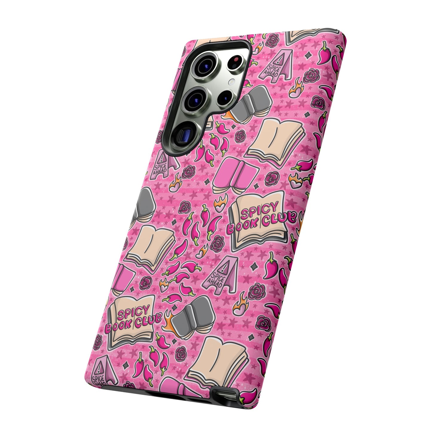 Spicy Book Club Tough Phone Case | Shockproof | Samsung Case | Google Case | Bookish