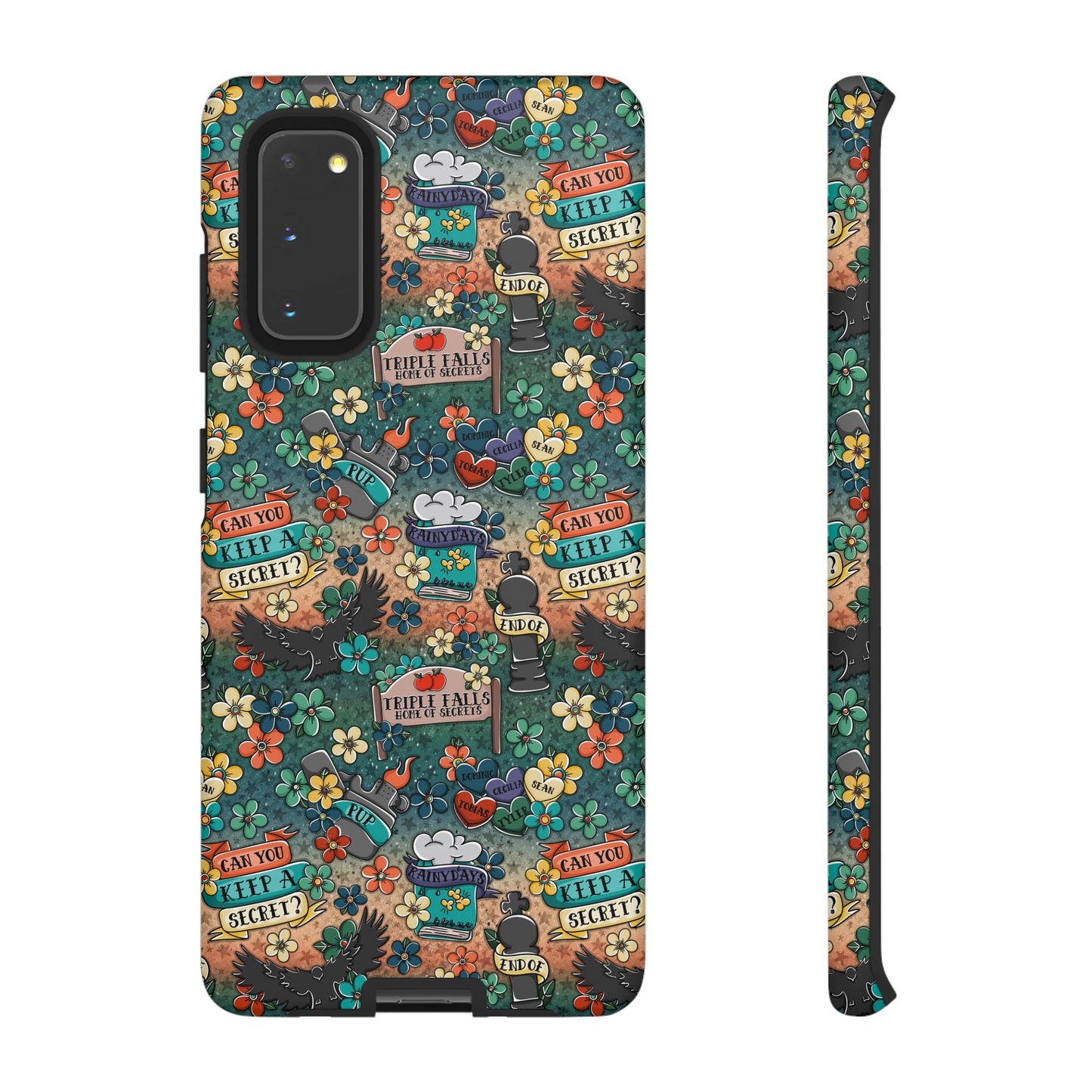 Triple Falls Tough Phone Case | Shockproof | Samsung Case | Google Case | Bookish