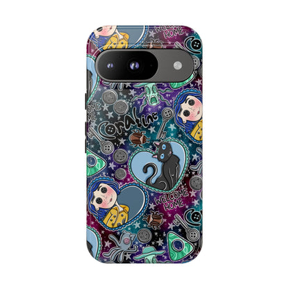 Button Girl Tough Phone Case | Shockproof | Samsung Case | Google Case |
