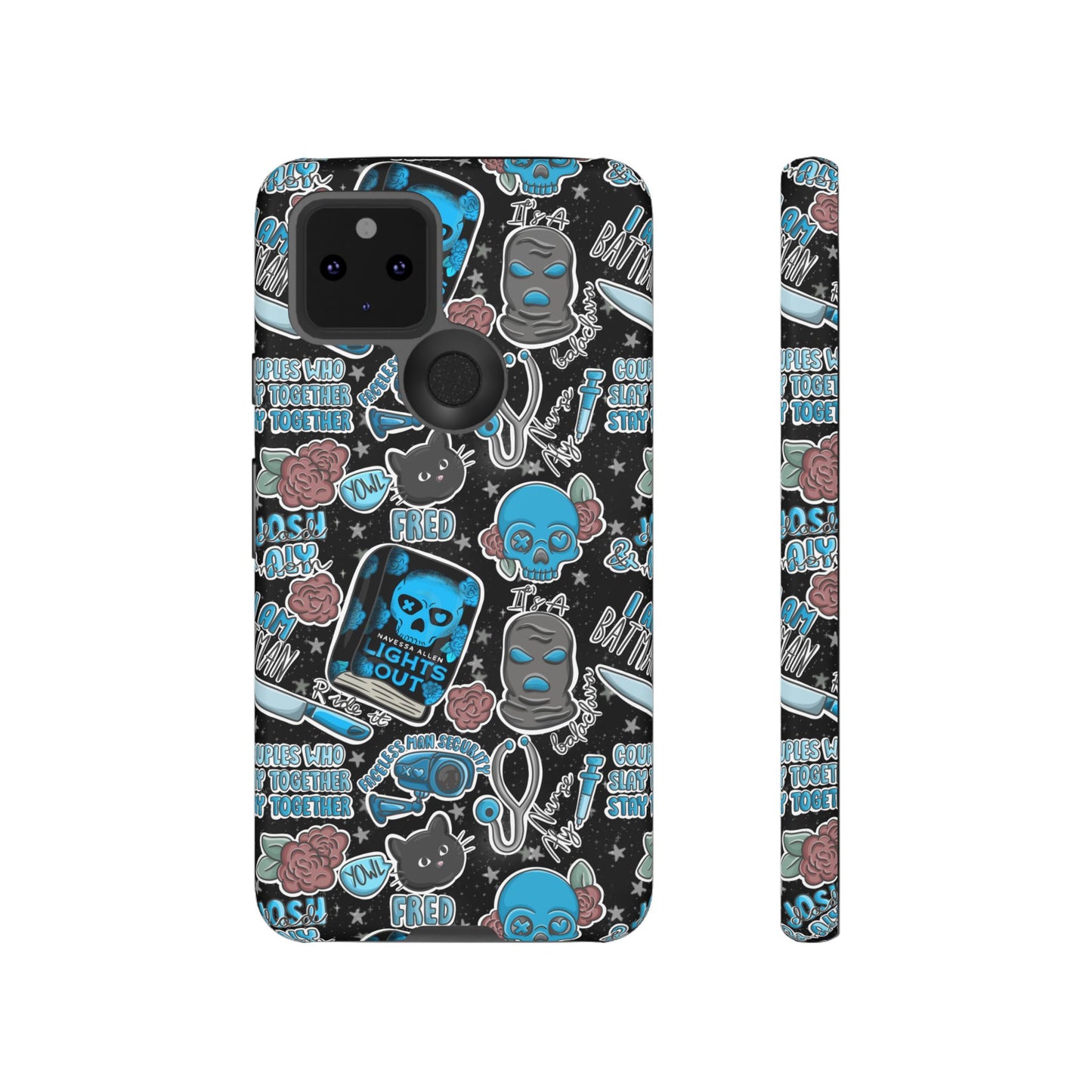 Lights Out Tough Phone Case | Shockproof | Samsung Case | Google Case | Bookish