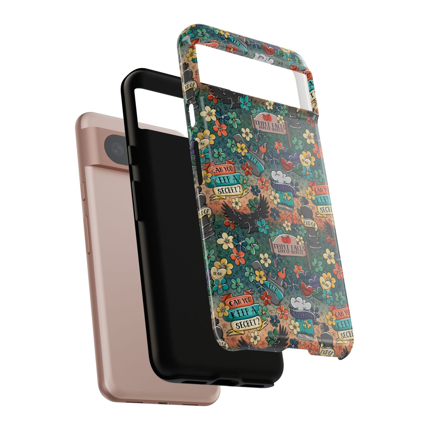 Triple Falls Tough Phone Case | Shockproof | Samsung Case | Google Case | Bookish