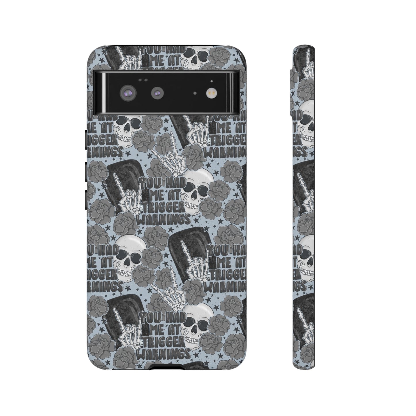 Trigger Warning Tough Phone Case | Shockproof | Samsung Case | Google Case | Bookish
