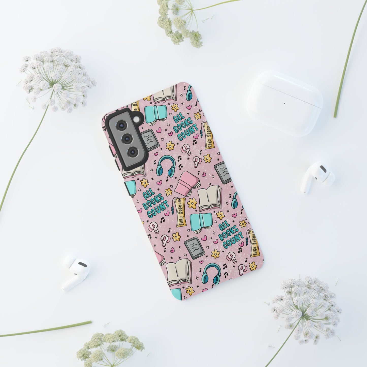 All Books Count Tough Phone Case | Shockproof | Samsung Case | Google Case | Bookish