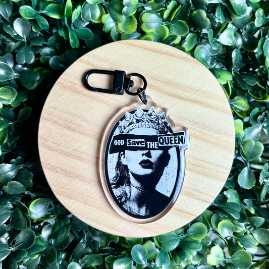 God Save the Queen Acrylic Keychain