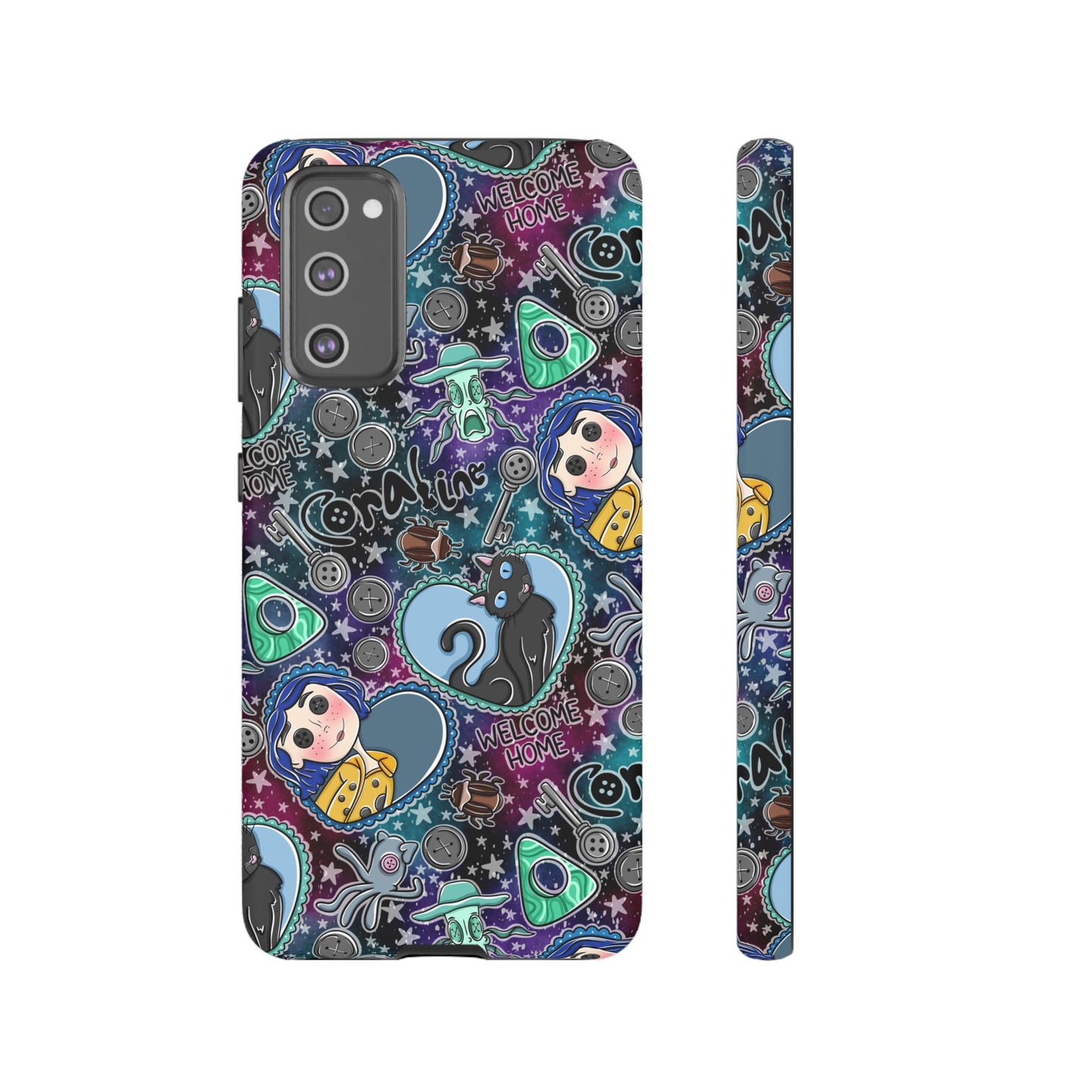Button Girl Tough Phone Case | Shockproof | Samsung Case | Google Case |