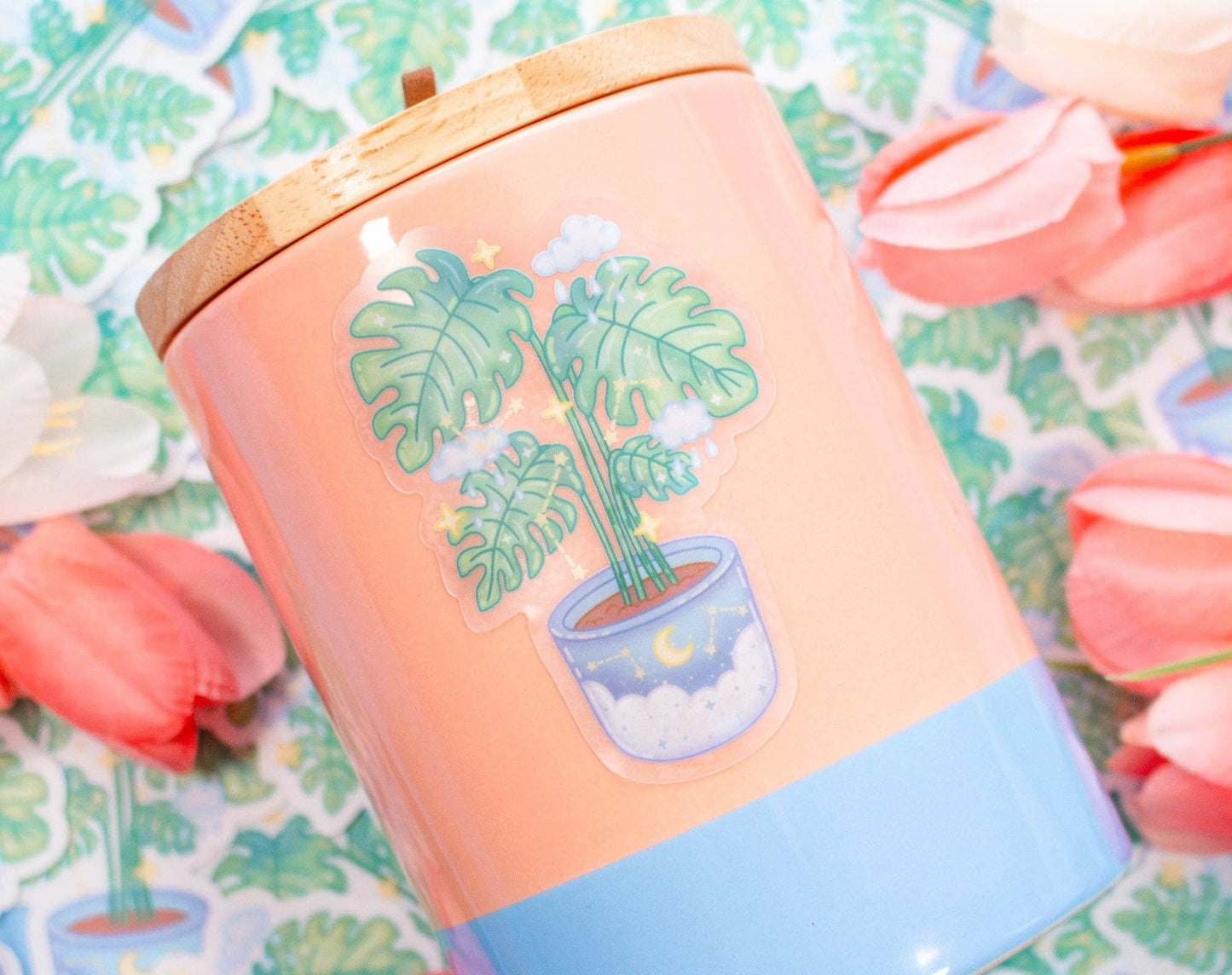 Monstera Clear Sticker