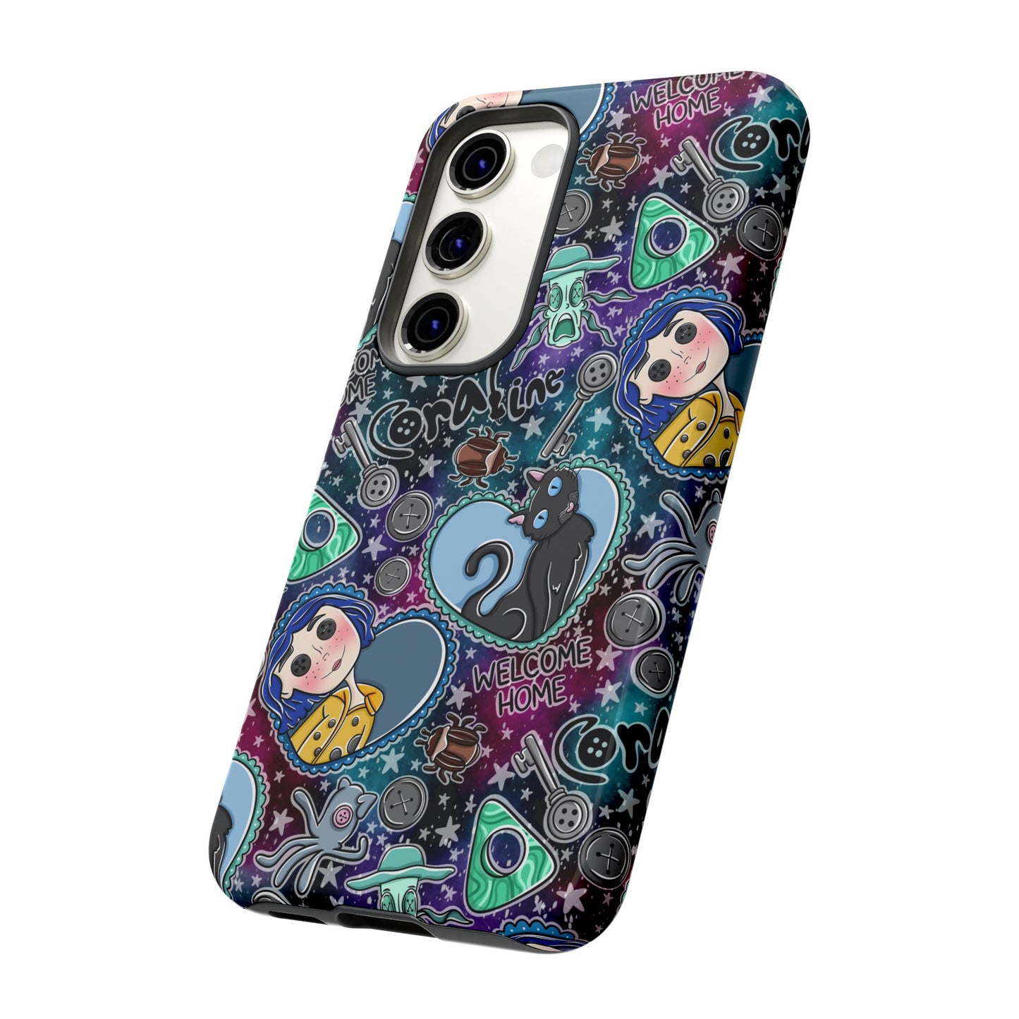 Button Girl Tough Phone Case | Shockproof | Samsung Case | Google Case |