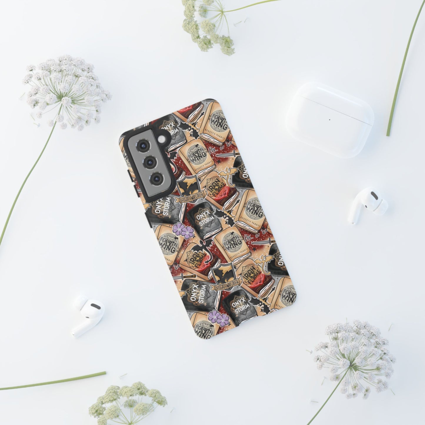 Fourth Wing Tough Phone Case | Shockproof | Samsung Case | Google Case | Bookish