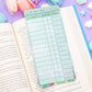 Botanical Bliss Reading Log Bookmark