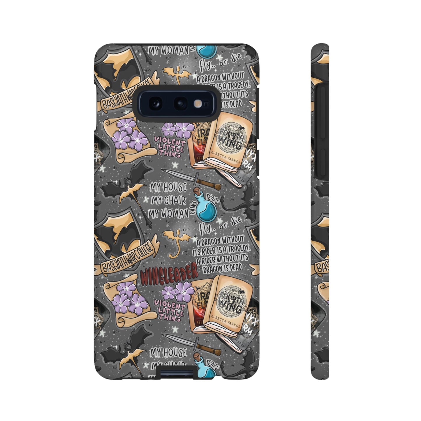 Fourth Wing Tough Phone Case | Shockproof | Samsung Case | Google Case | Bookish