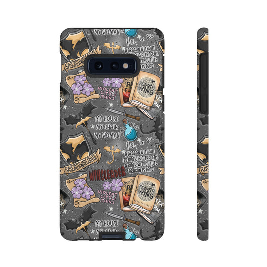 Fourth Wing Tough Phone Case | Shockproof | Samsung Case | Google Case | Bookish