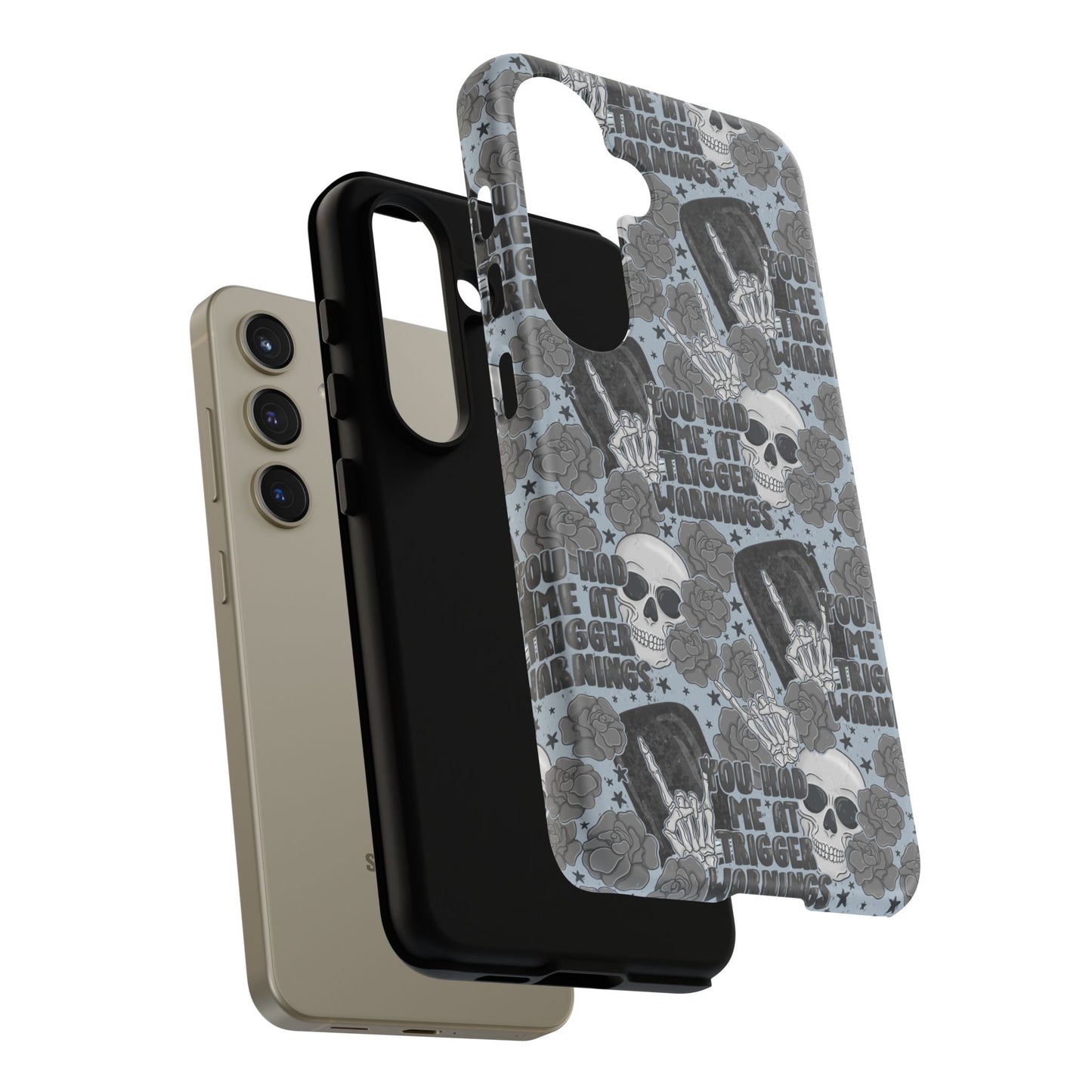 Trigger Warning Tough Phone Case | Shockproof | Samsung Case | Google Case | Bookish