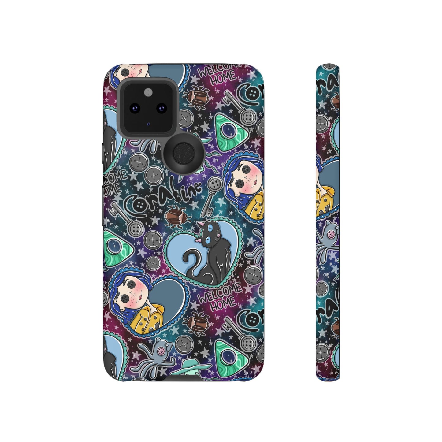 Button Girl Tough Phone Case | Shockproof | Samsung Case | Google Case |