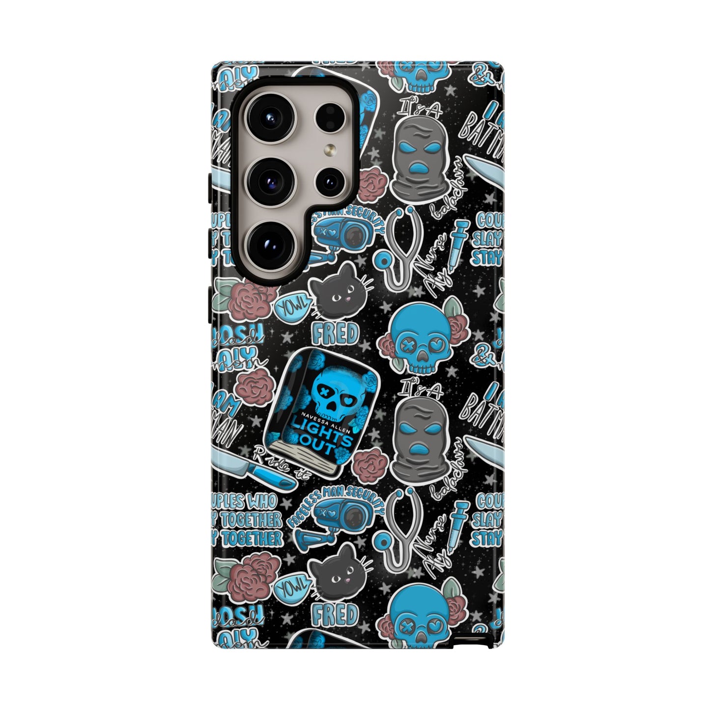 Lights Out Tough Phone Case | Shockproof | Samsung Case | Google Case | Bookish