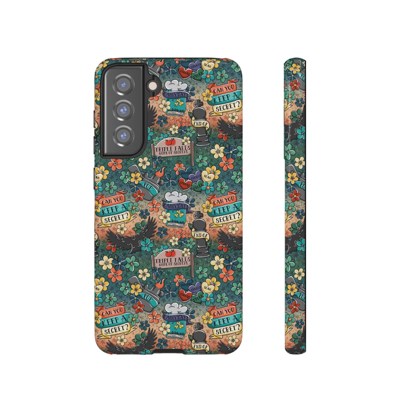 Triple Falls Tough Phone Case | Shockproof | Samsung Case | Google Case | Bookish