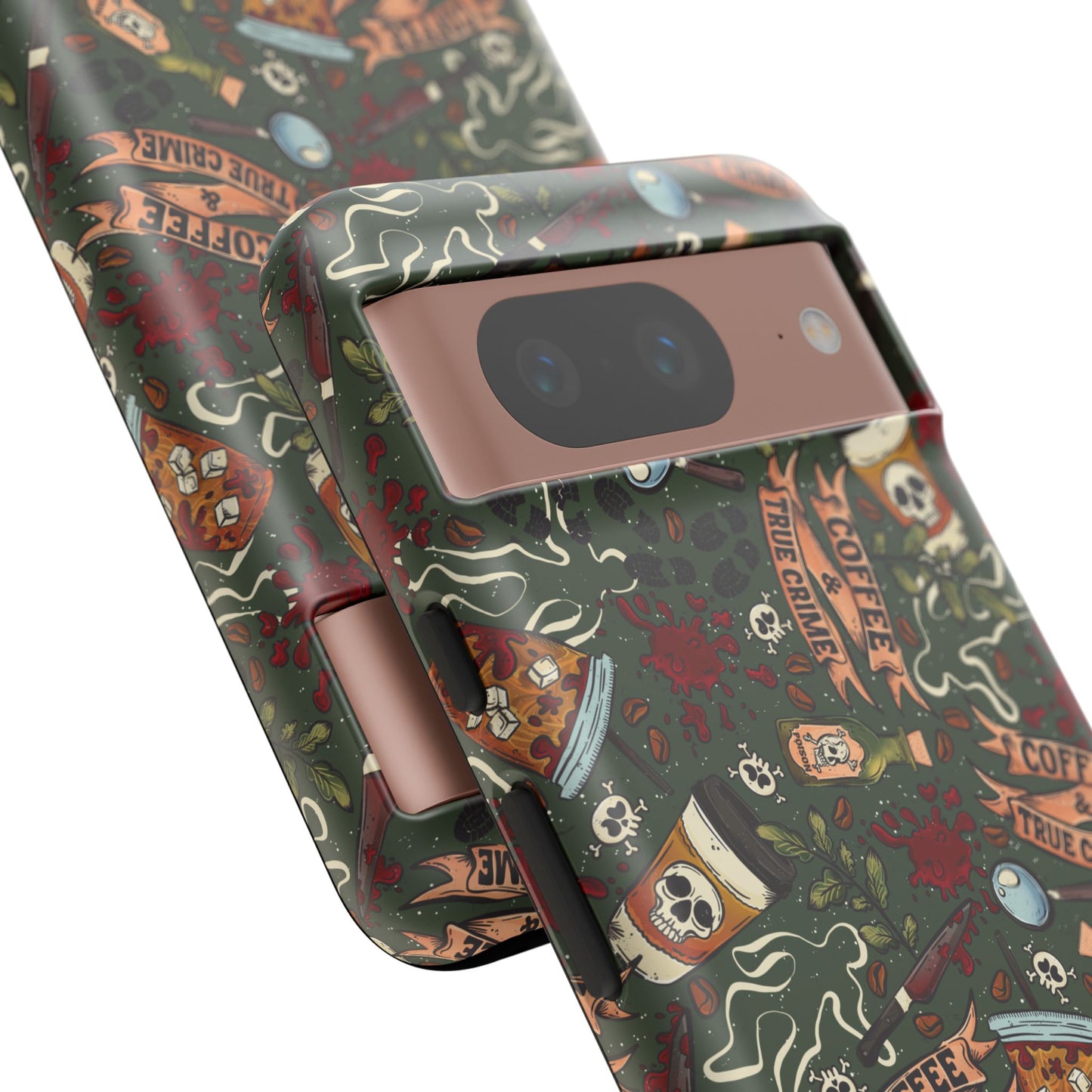 Coffee & True Crime Tough Phone Case | Shockproof | Samsung Case | Google Case | Bookish