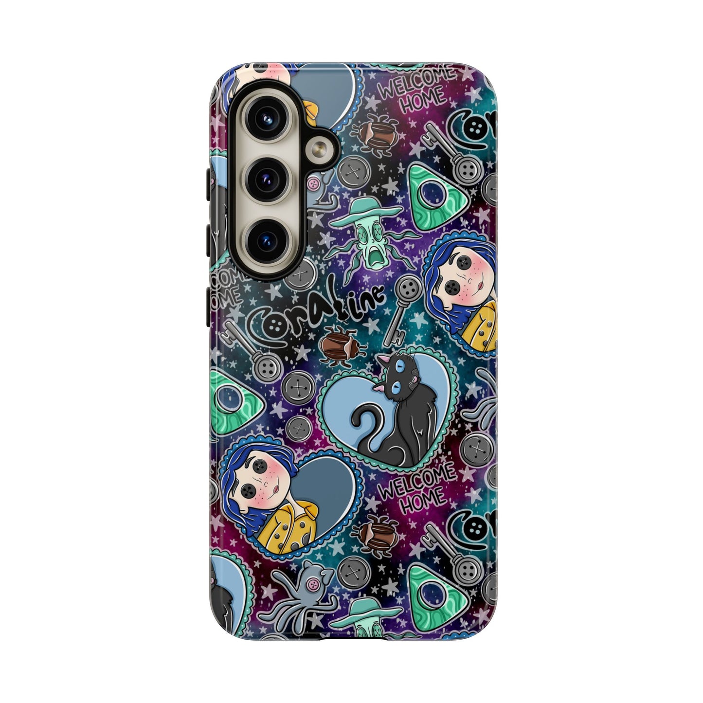 Button Girl Tough Phone Case | Shockproof | Samsung Case | Google Case |