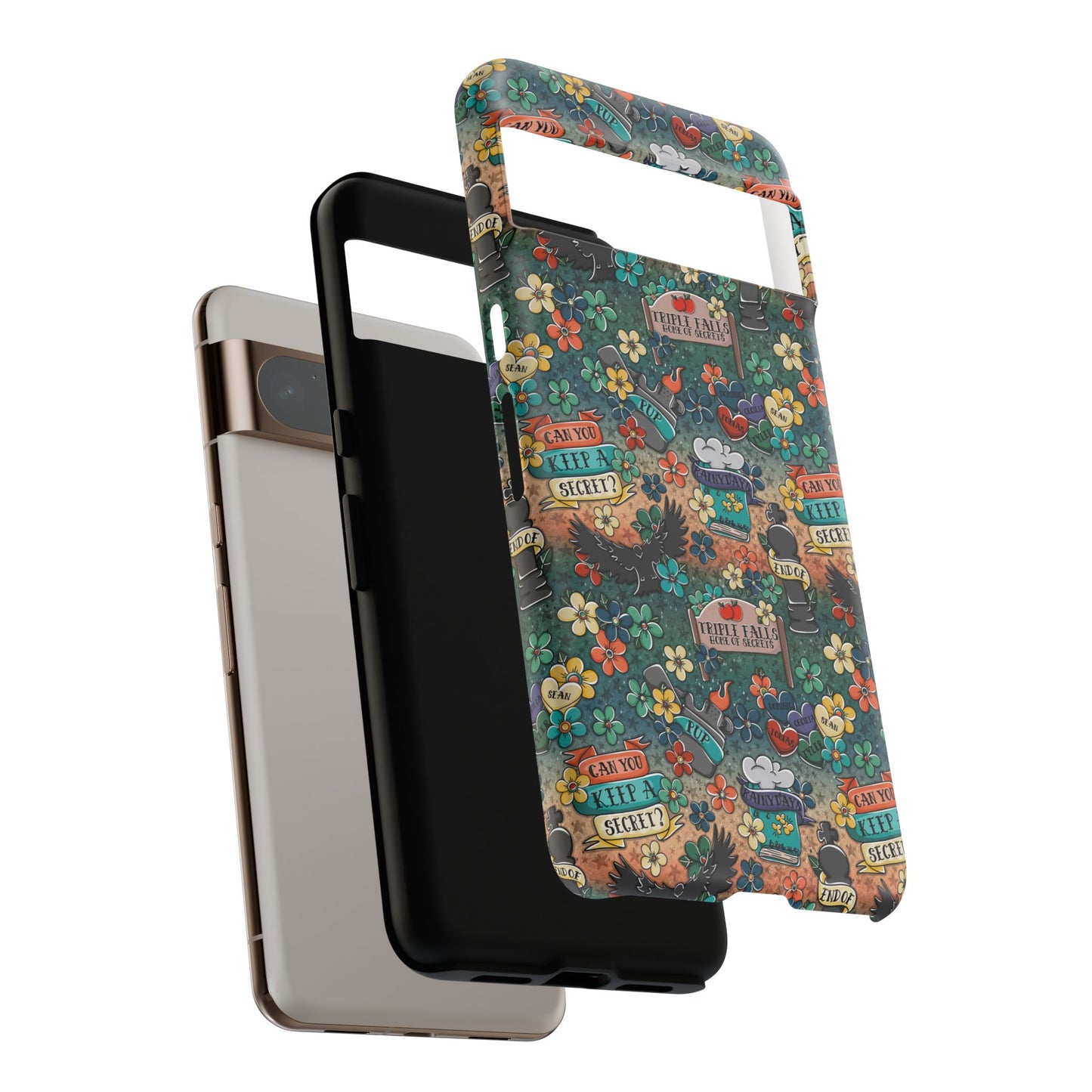 Triple Falls Tough Phone Case | Shockproof | Samsung Case | Google Case | Bookish