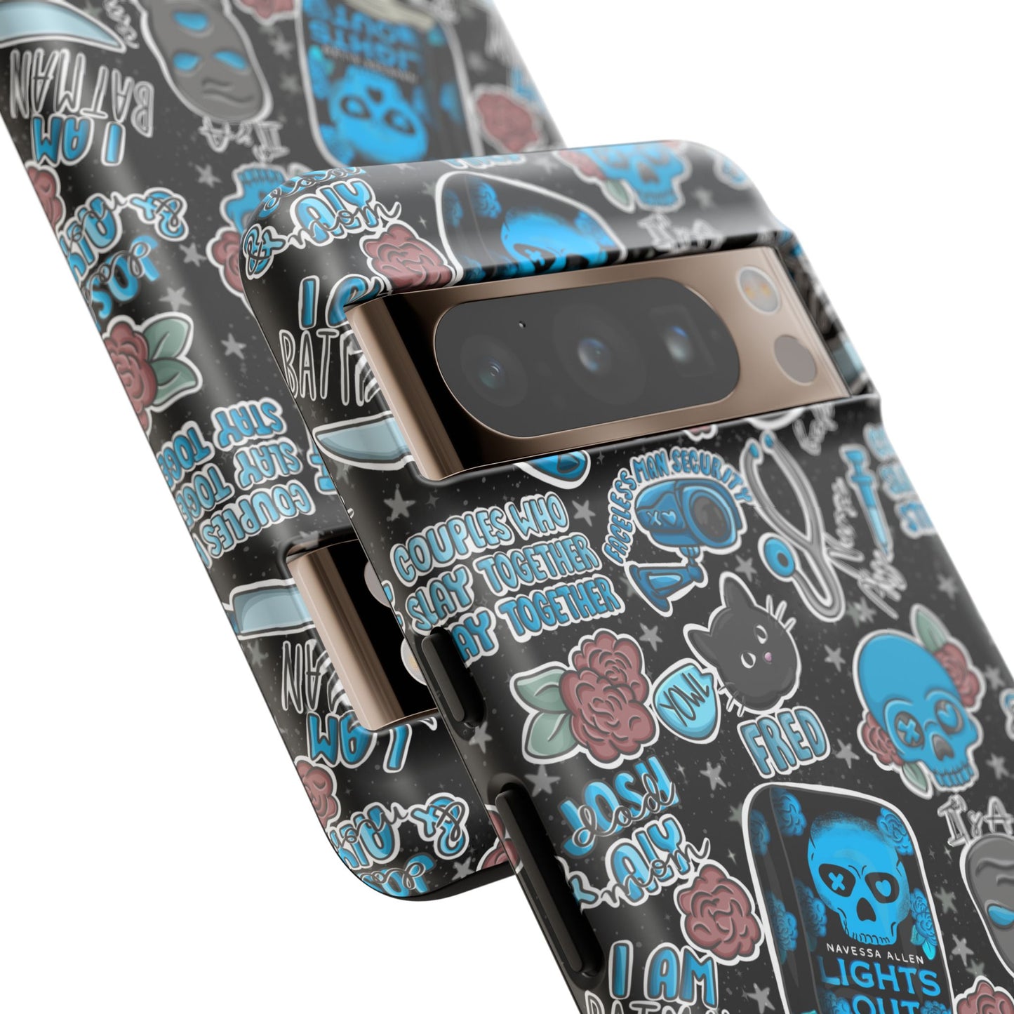 Lights Out Tough Phone Case | Shockproof | Samsung Case | Google Case | Bookish