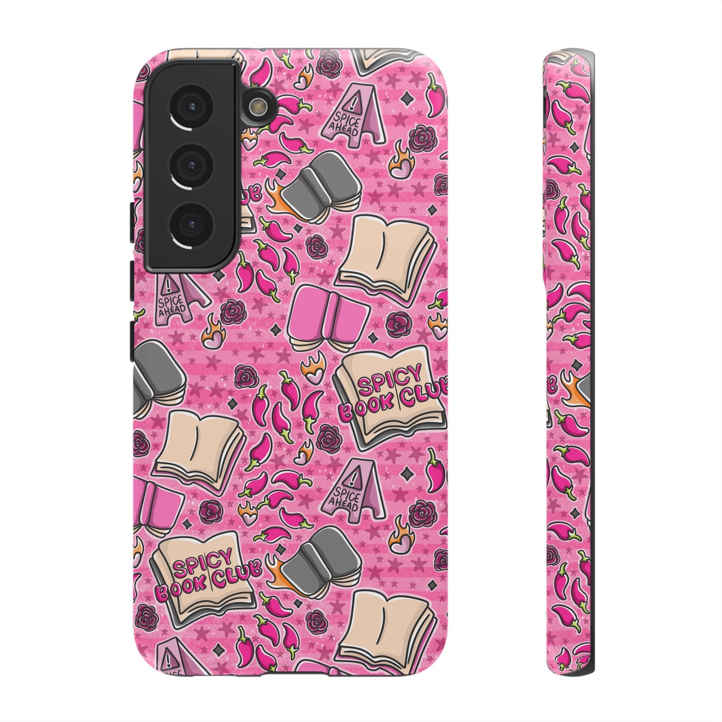 Spicy Book Club Tough Phone Case | Shockproof | Samsung Case | Google Case | Bookish
