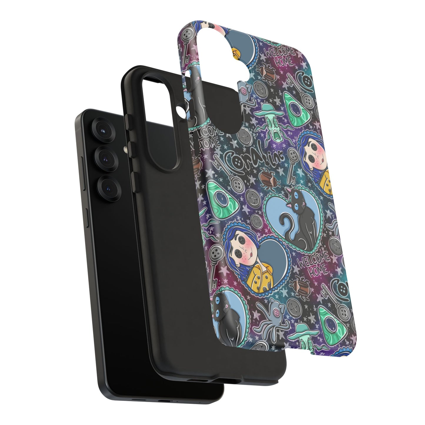 Button Girl Tough Phone Case | Shockproof | Samsung Case | Google Case |