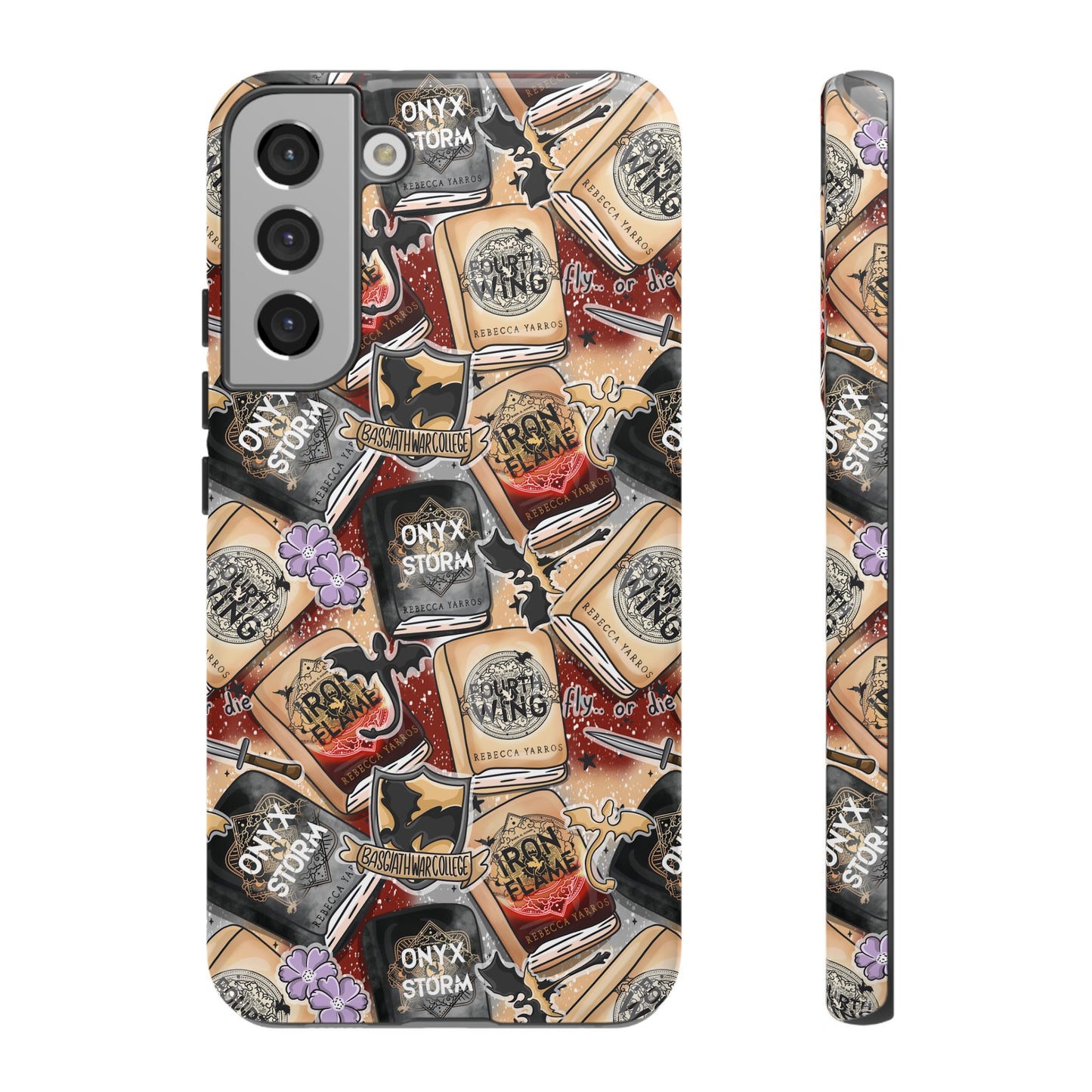 Fourth Wing Tough Phone Case | Shockproof | Samsung Case | Google Case | Bookish