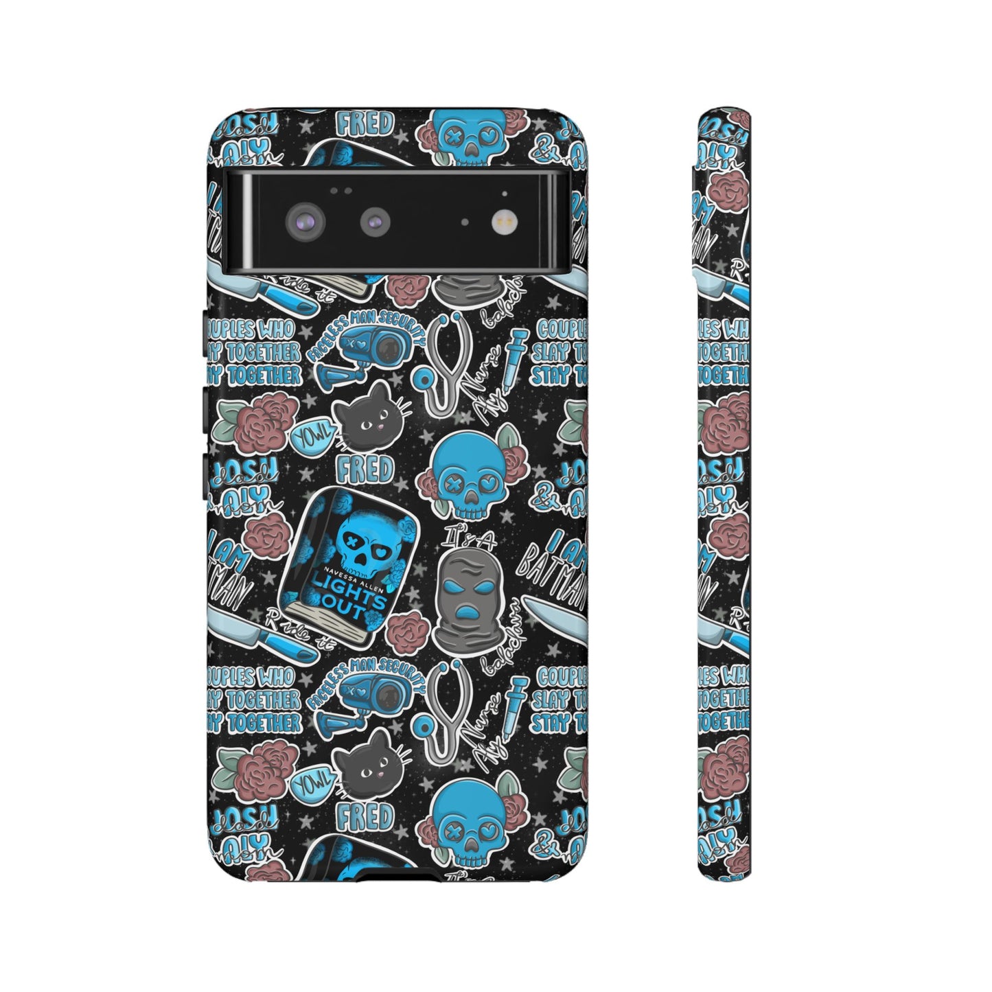 Lights Out Tough Phone Case | Shockproof | Samsung Case | Google Case | Bookish