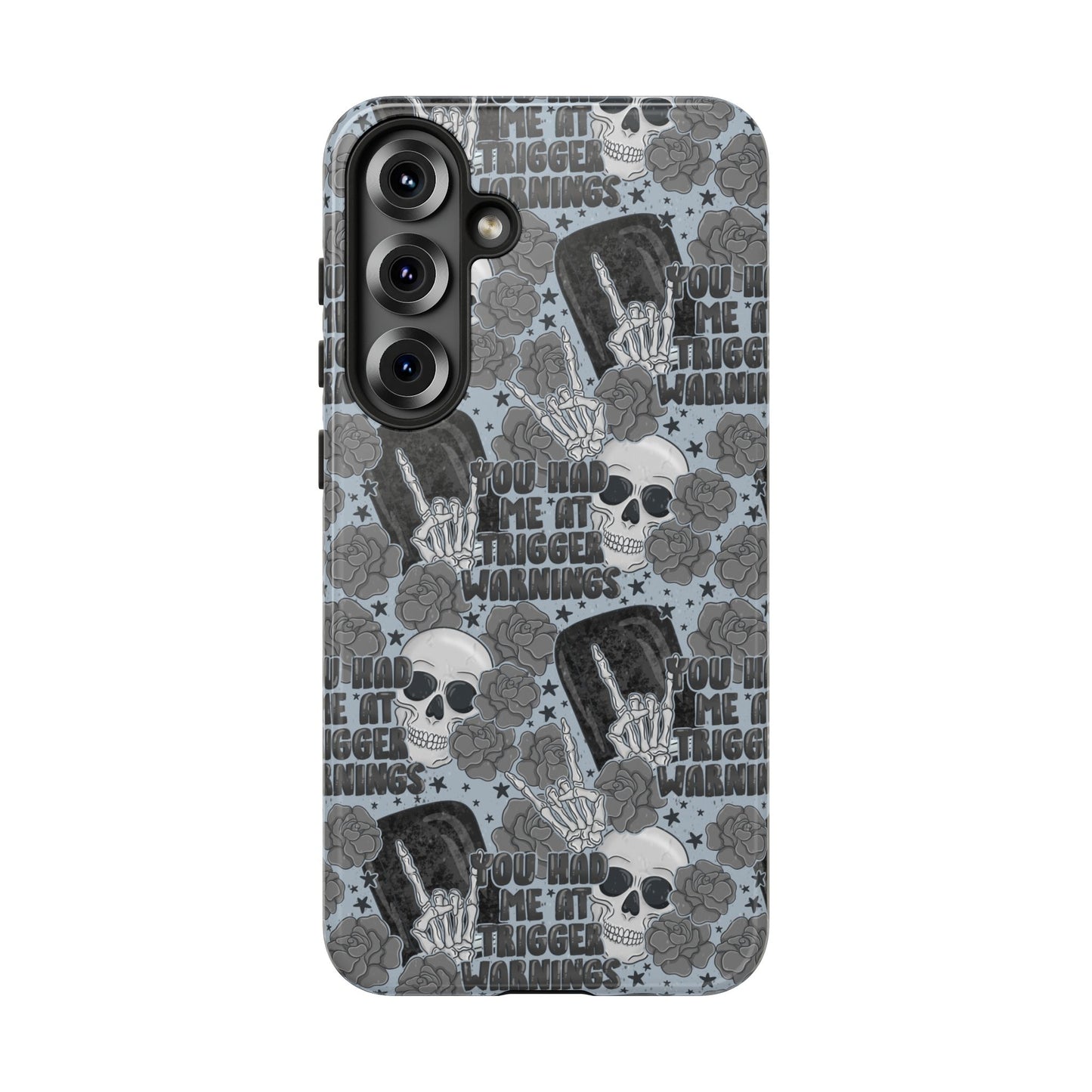 Trigger Warning Tough Phone Case | Shockproof | Samsung Case | Google Case | Bookish