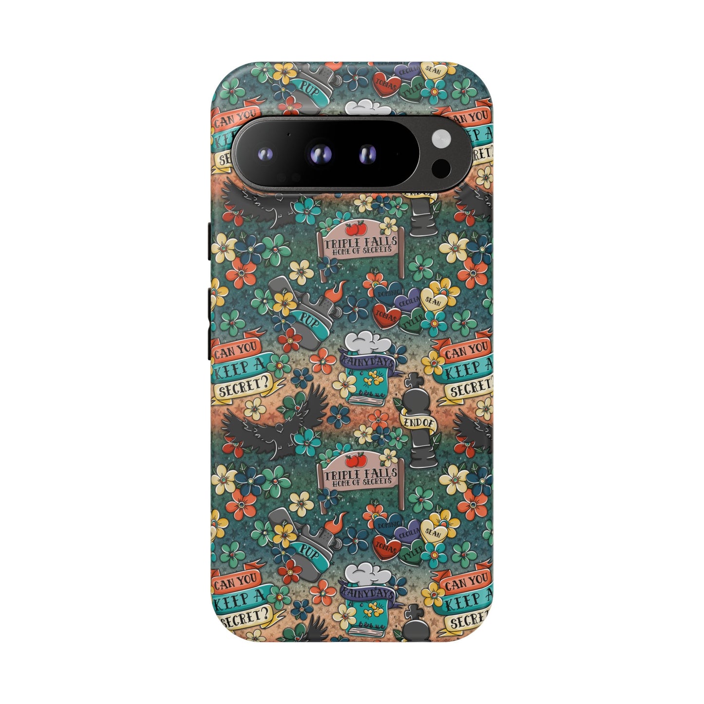 Triple Falls Tough Phone Case | Shockproof | Samsung Case | Google Case | Bookish