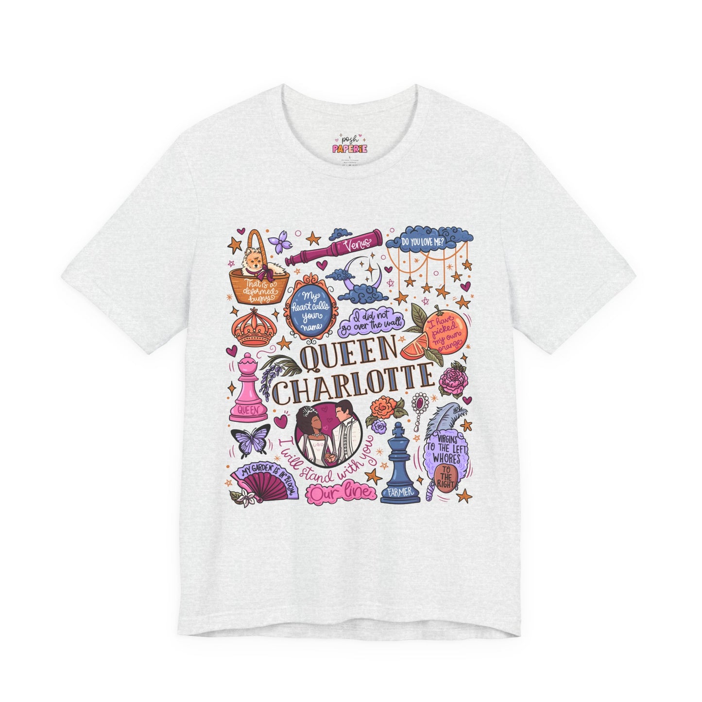 Queen Charlotte T-Shirt | Graphic Tee | Bookish Merch |