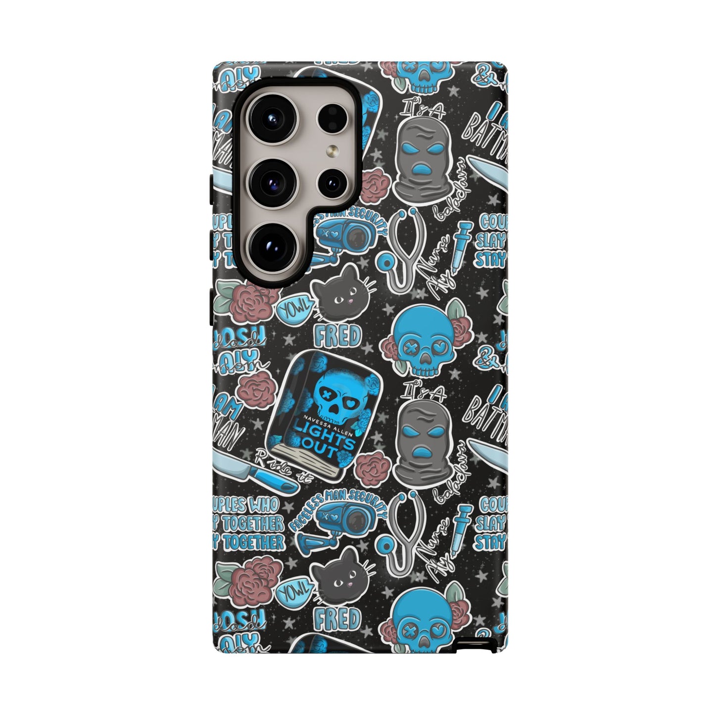 Lights Out Tough Phone Case | Shockproof | Samsung Case | Google Case | Bookish