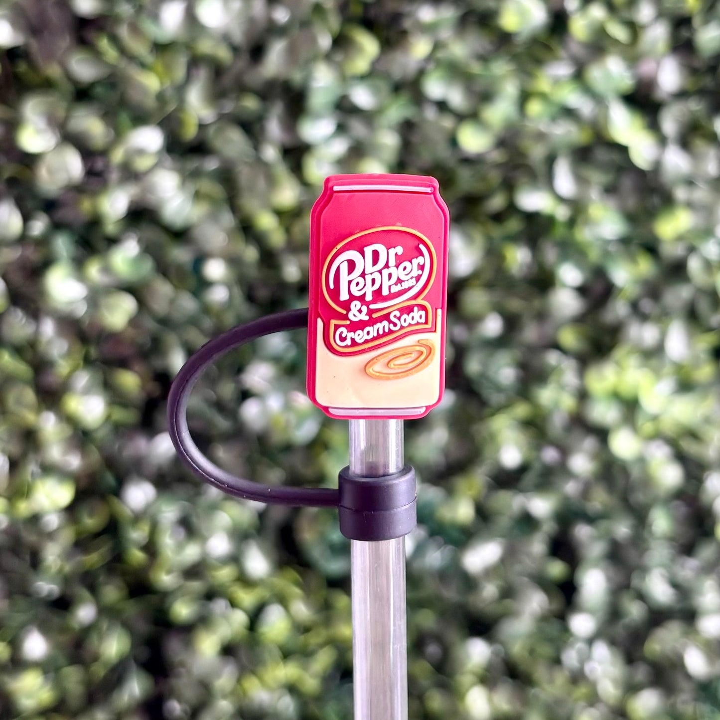 Dr. Pepper Cream Soda Straw Topper