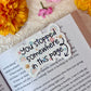 You Stopped Somewhere in this Page Magnetic Bookmark