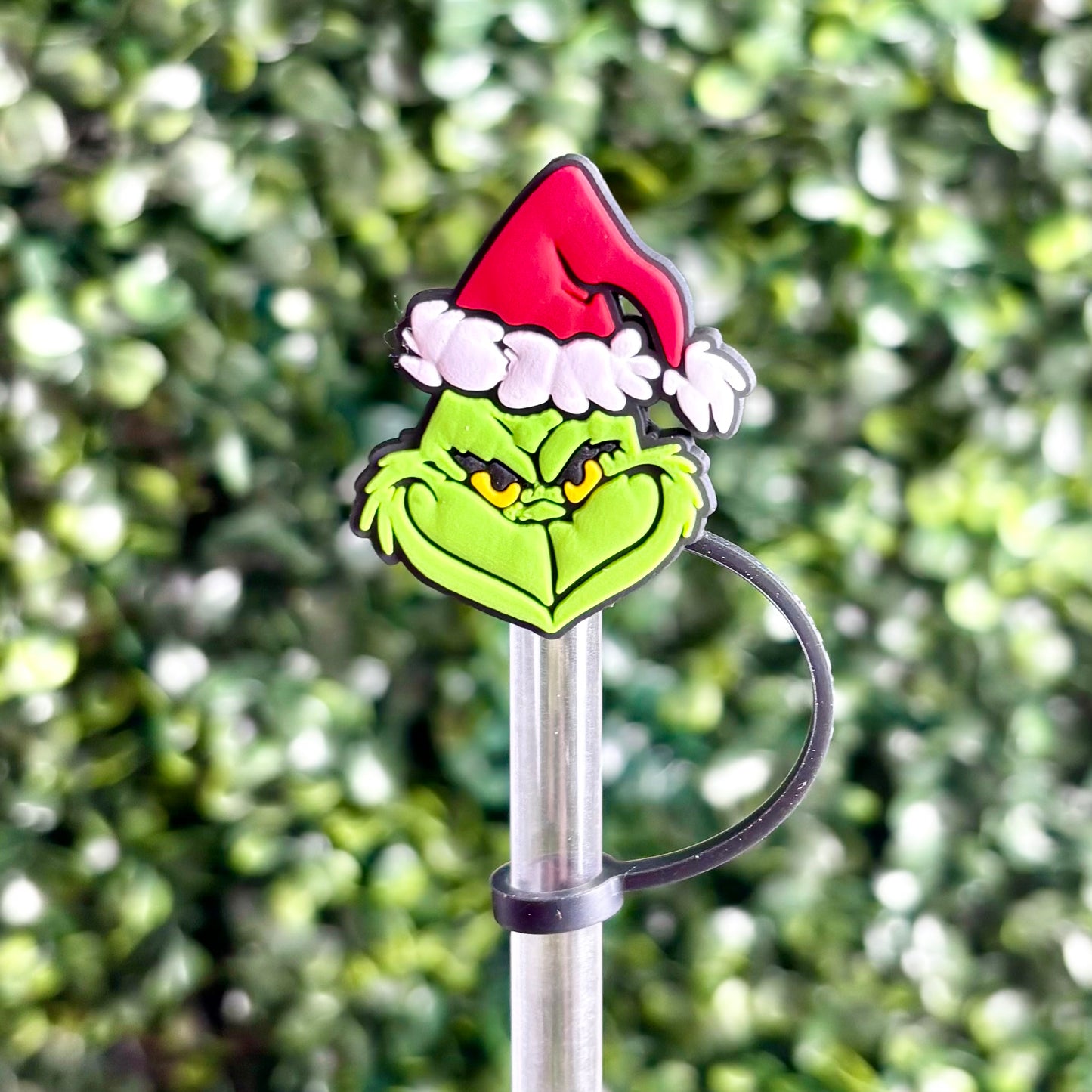 Grinch Straw Topper