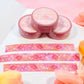 Pink Galaxy Silver Foil Washi Tape