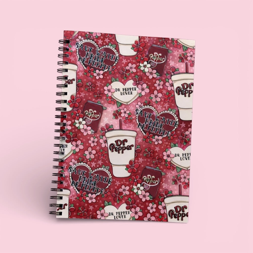 Fountain Soda A5 Spiral Notebook