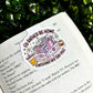 Finishing my TBR Pile Magnetic Bookmark