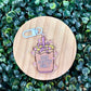 Iced Coffee Girly Acrylic Keychain