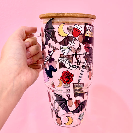 ACOTAR 32oz Glass Tumbler