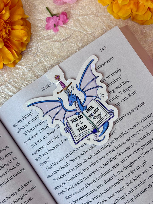 You Do Not Yield Until The Last Page Magnetic Bookmark