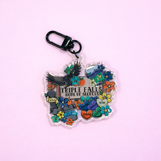 Triple Falls Acrylic Keychain
