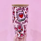 Smutty Book Club 32oz Glass Tumbler