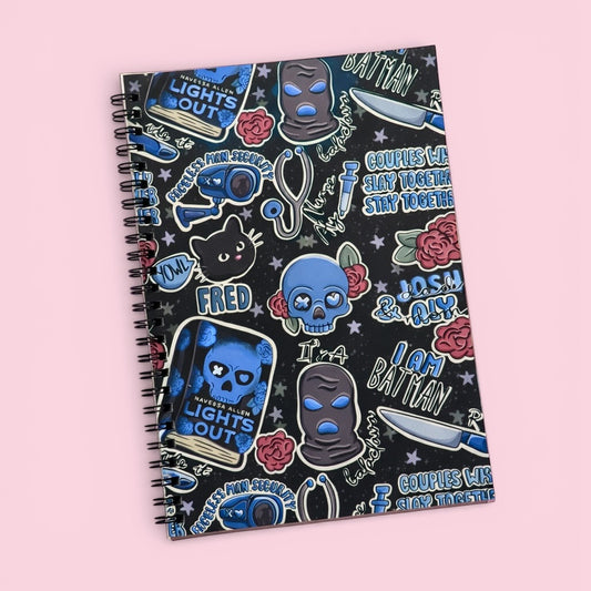 Lights Out A5 Spiral Notebook