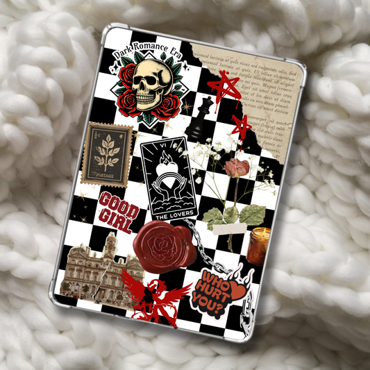 Checkered Dark Romance Kindle Insert