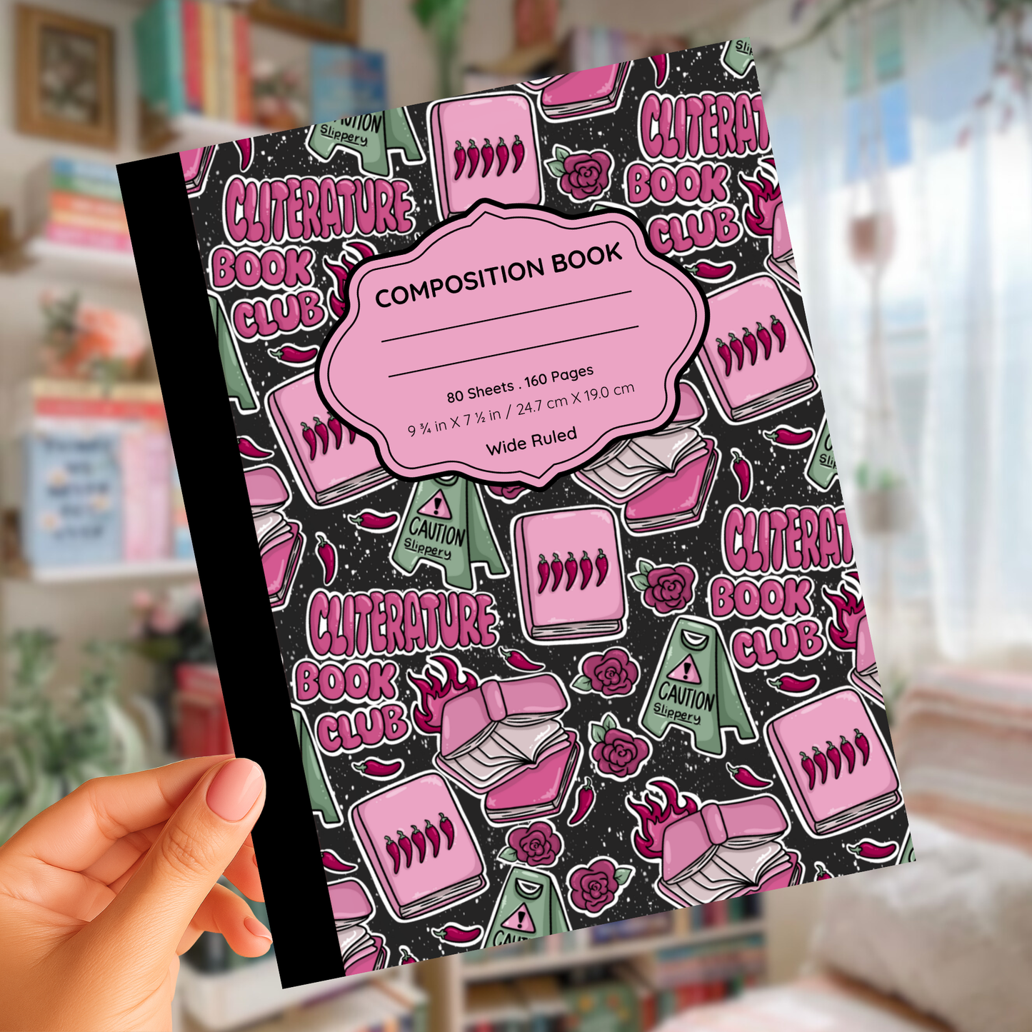 Cliterature Book Club Composition Notebook