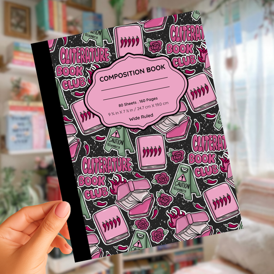 Cliterature Book Club Composition Notebook