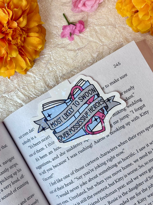 Most Likely to Swoon Over Possessive Heroes Magnetic Bookmark