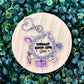 Thriller Book Club Charm Bracelet Acrylic Keychain
